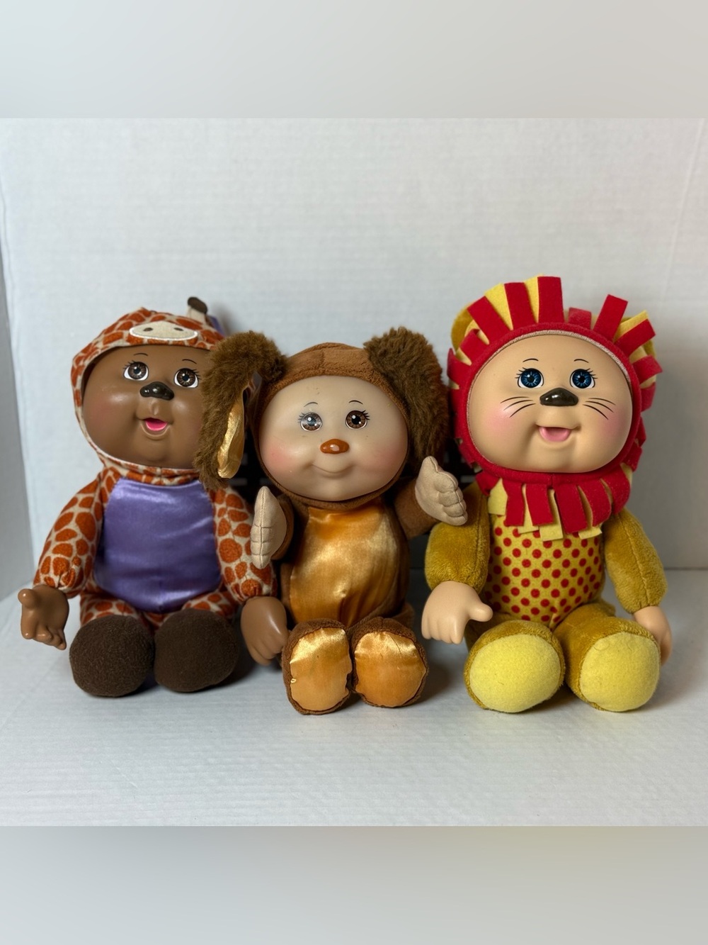 Vintage Cabbage Patch Kids Animal Friends lot 9” plush dolls